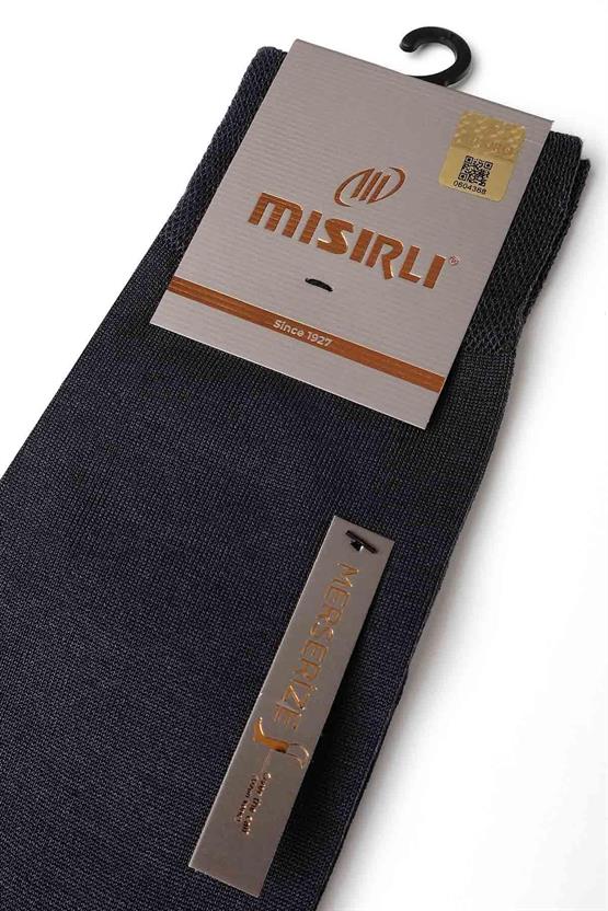 Mısırlı Erkek Merserize Tekli Uzun Çorap Antrasit