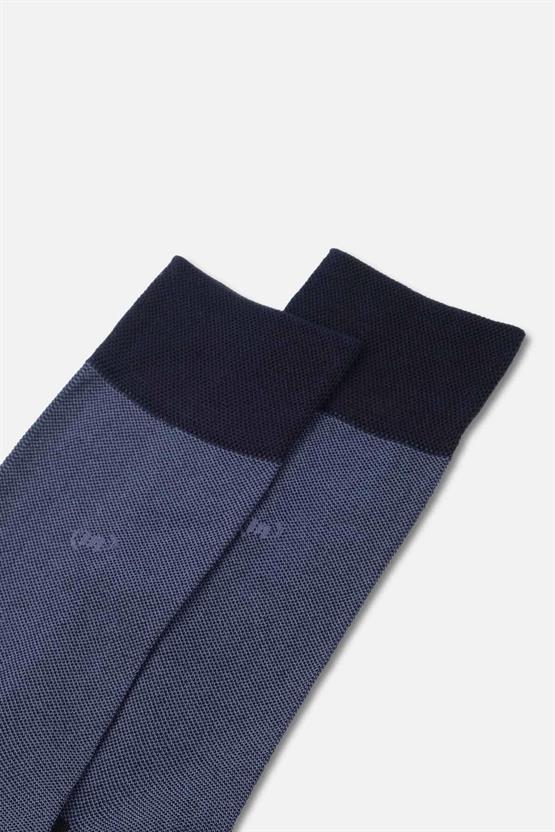 Mısırlı Erkek Merserize Tekli Yazlık Soket Çorap Lacivert