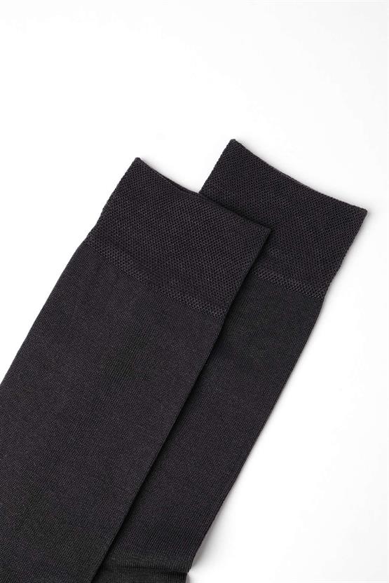 Mısırlı Erkek Merserize Tekli Yazlık Soket Çorap Füme