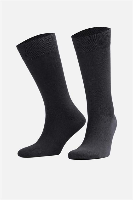 Mısırlı Erkek Modal Tekli Soket Çorap Füme