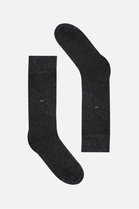 Mısırlı Erkek Modal Tekli Soket Çorap Antrasit