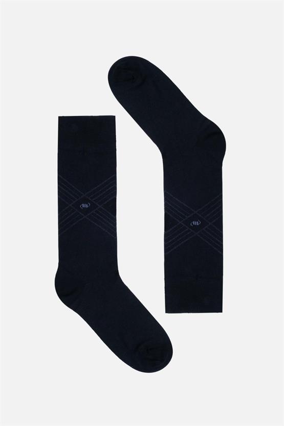 Mısırlı Erkek Modal Tekli Soket Çorap Lacivert