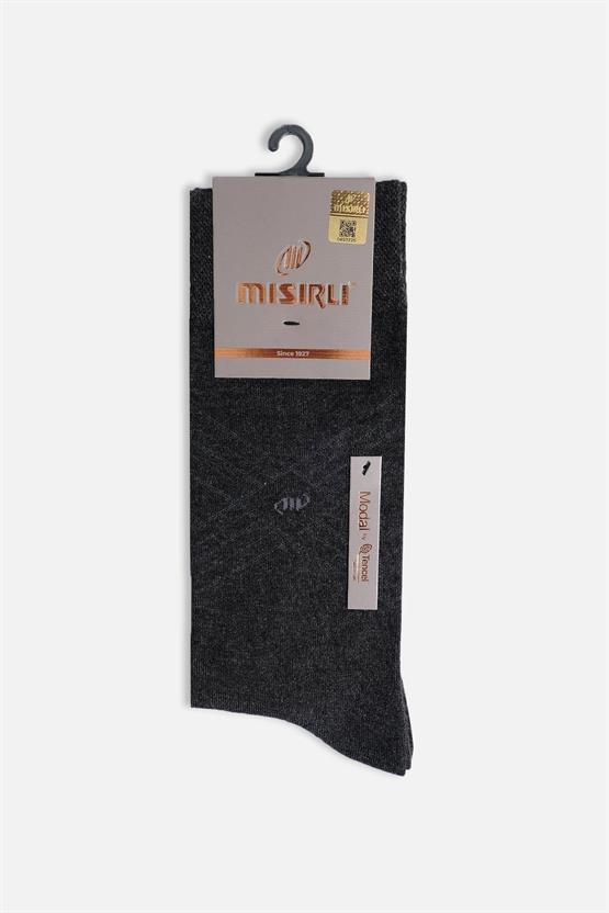 Mısırlı Erkek Modal Tekli Soket Çorap Antrasit