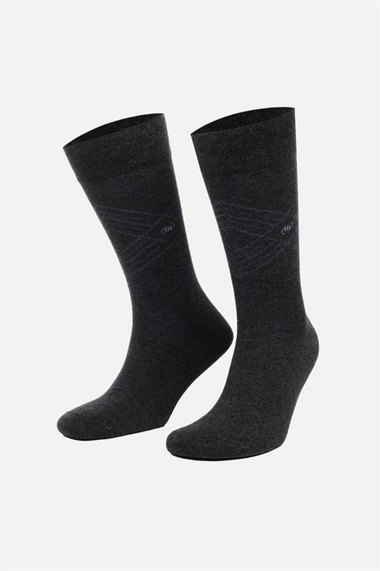 Mısırlı Erkek Modal Tekli Soket Çorap Antrasit