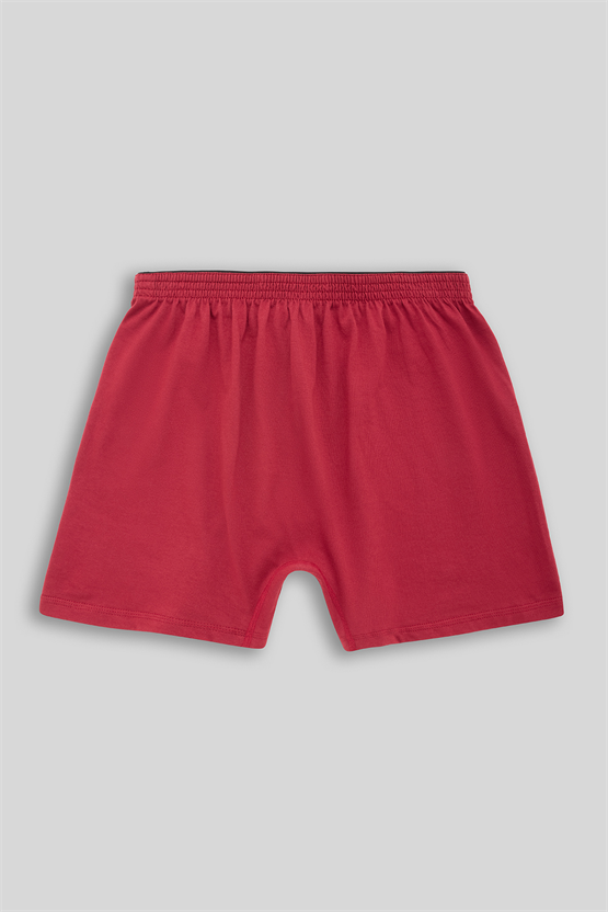 Mısırlı Erkek Pamuklu Ares Şort  Boxer Bordo