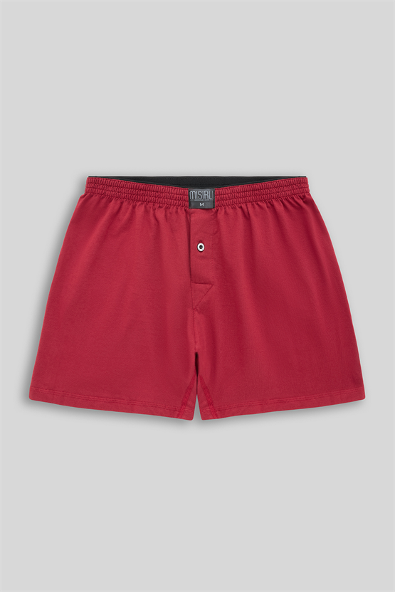 Mısırlı Erkek Pamuklu Ares Şort  Boxer Bordo