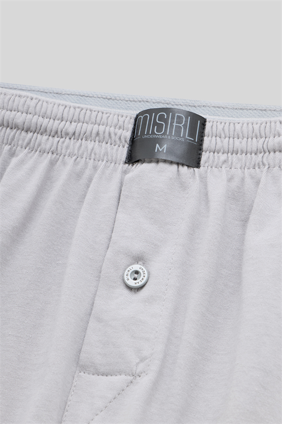 Mısırlı Erkek Pamuklu Ares Şort  Boxer Gri