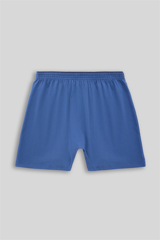 Mısırlı Erkek Pamuklu Ares Şort  Boxer İndigo