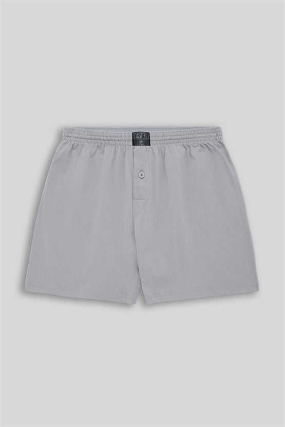 Mısırlı Erkek Pamuklu Ares Şort  Boxer Gri