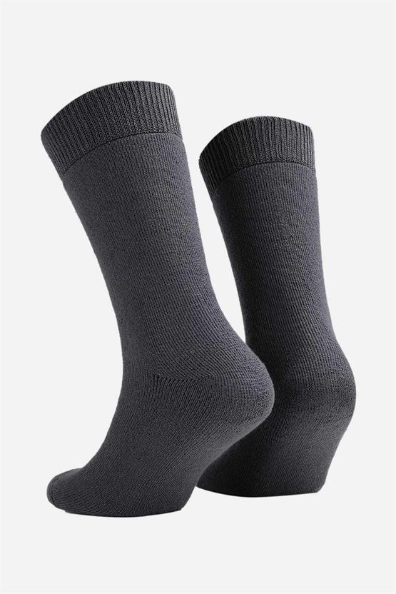 Mısırlı Unisex Termal Tekli Soket Çorap Antrasit
