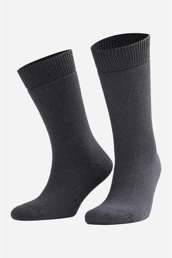 Mısırlı Unisex Termal Tekli Soket Çorap Antrasit