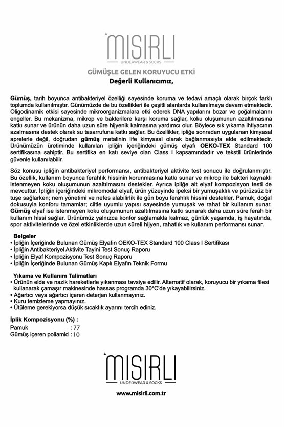 Mısırlı Kadın %10 GÜMÜŞ Madeni İçerikli Soket Çorap Mor
