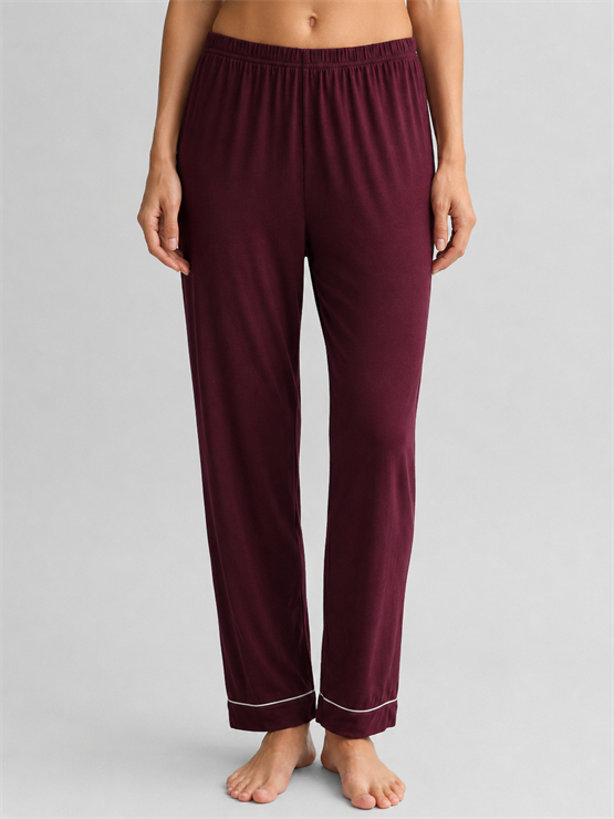 Mısırlı Kadın Bambu Beli Lastikli  Pijama Alt Bordo
