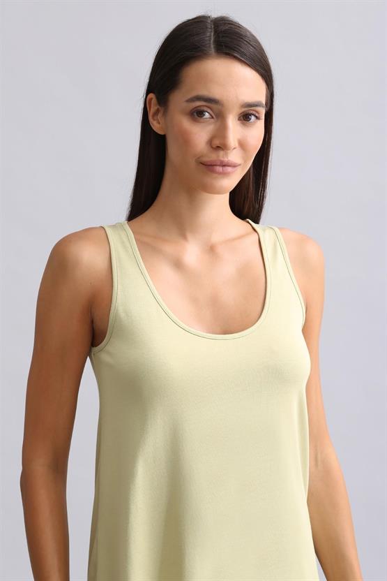 Mısırlı Kadın Bambu Şort Adaçayı Yeşili