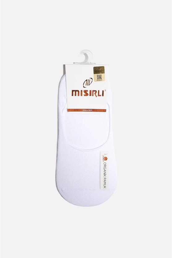 Mısırlı Kadın Bambu Tekli Yazlık Babet Çorap Beyaz