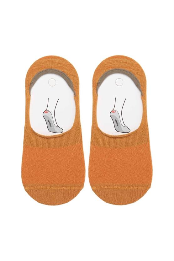 Mısırlı Kadın Bambu Tekli Yazlık Babet Çorap Hardal