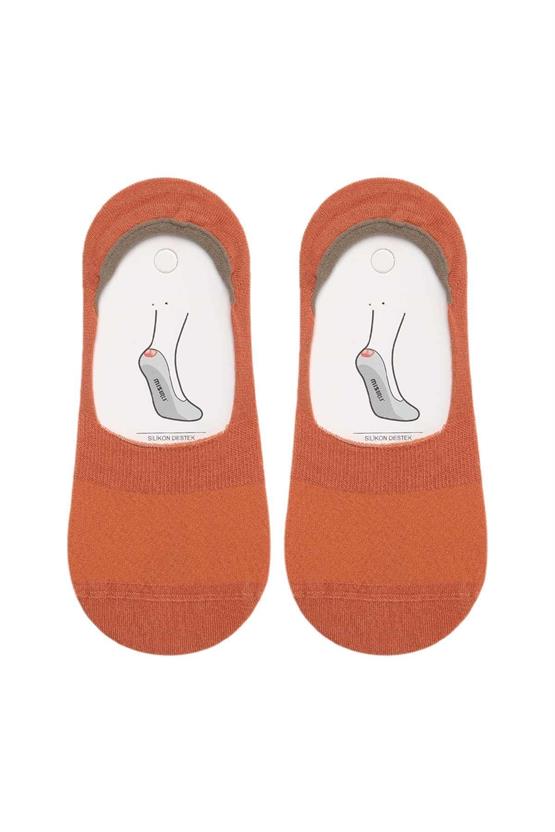 Mısırlı Kadın Bambu Tekli Yazlık Babet Çorap Kiremit