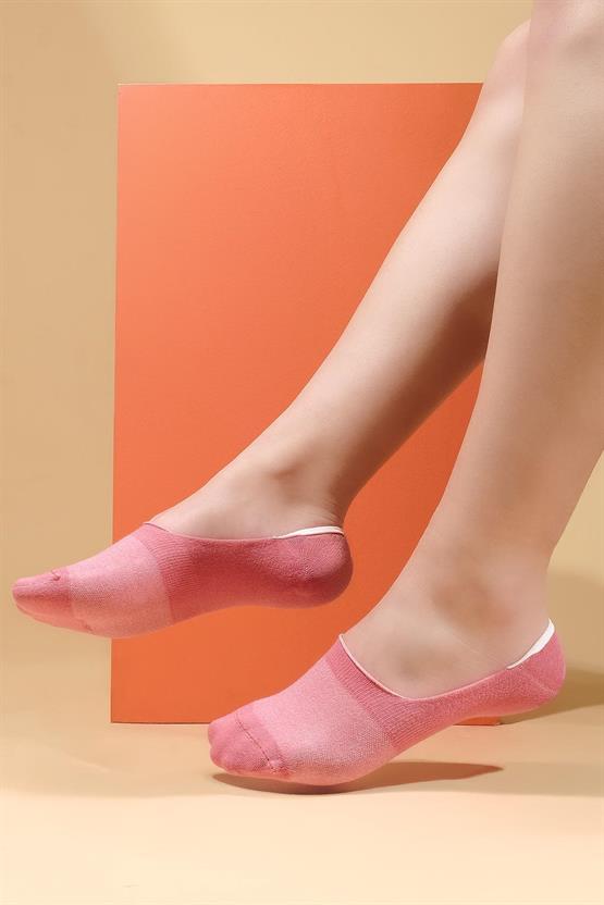 Mısırlı Kadın Bambu Tekli Yazlık Babet Çorap Pembe