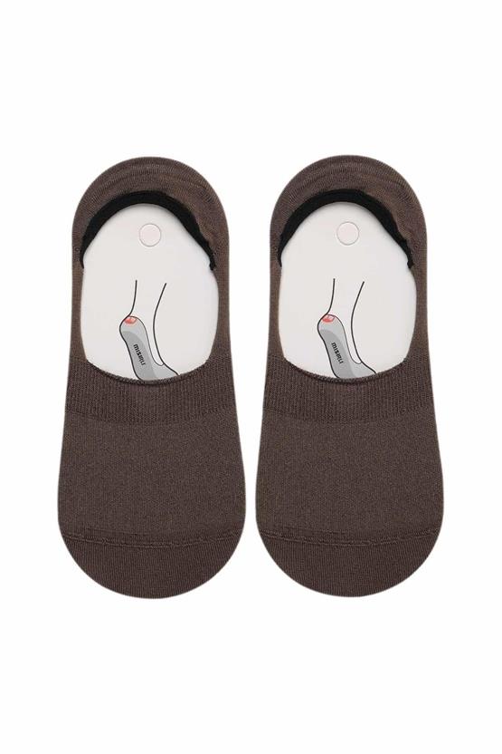 Mısırlı Kadın Bambu Tekli Yazlık Babet Çorap Kahverengi