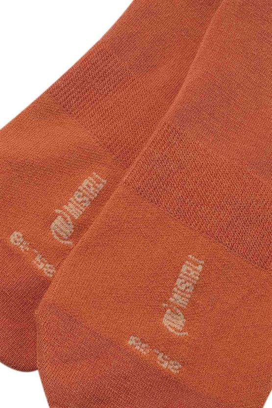 Mısırlı Kadın Bambu Tekli Yazlık Babet Çorap Kiremit