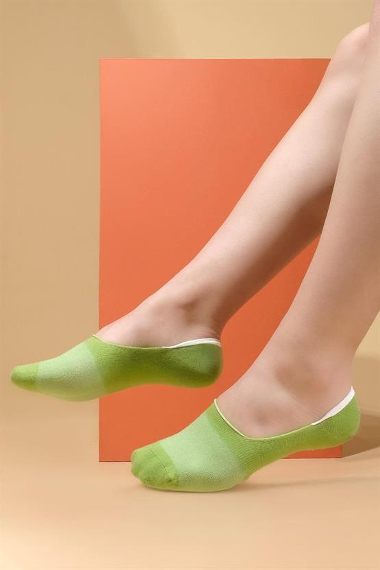 Mısırlı Kadın Bambu Tekli Yazlık Babet Çorap Yeşil