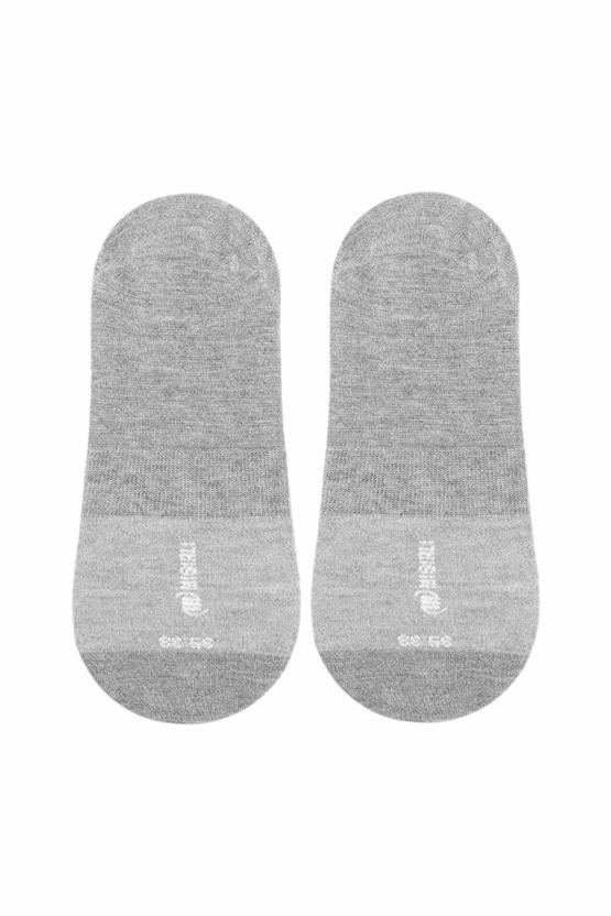 Mısırlı Kadın Bambu Tekli Yazlık Babet Çorap Gri