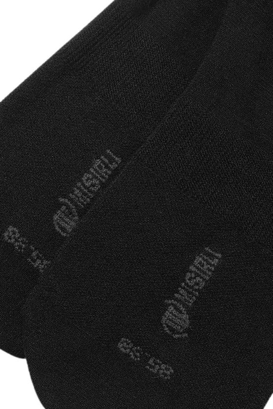 Mısırlı Kadın Bambu Tekli Yazlık Babet Çorap Siyah