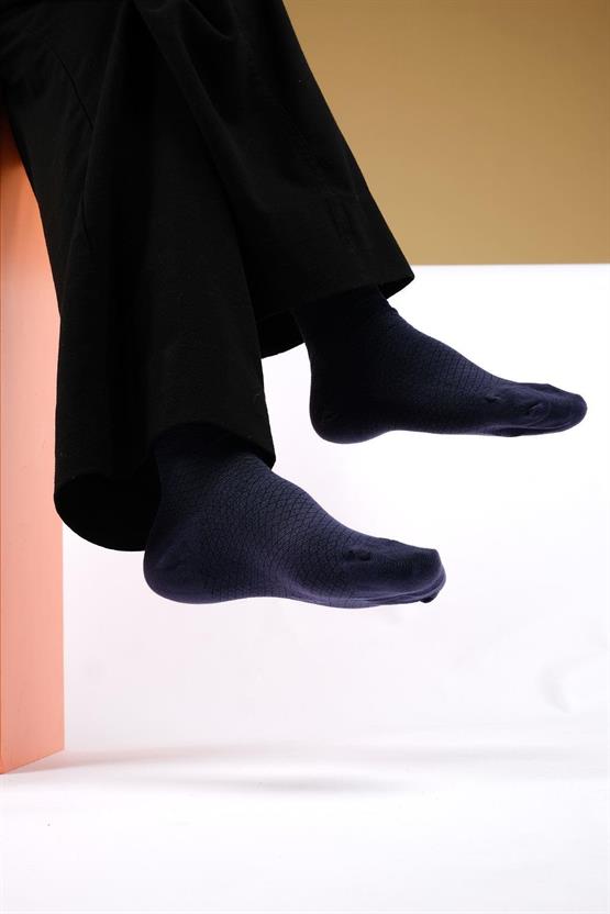 Mısırlı Kadın Bambu Tekli Yazlık Kısa Konç Çorap Lacivert