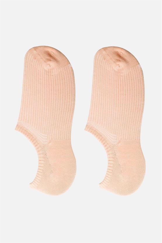 Mısırlı Kadın Bambu Tekli Yazlık No Show Çorap Somon