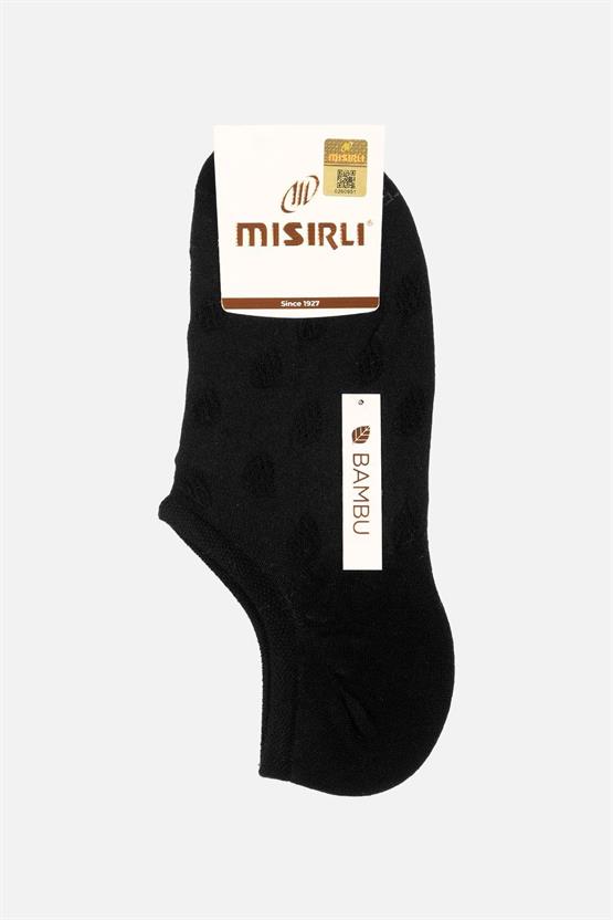 Mısırlı Kadın Bambu Tekli Yazlık No Show Çorap Siyah
