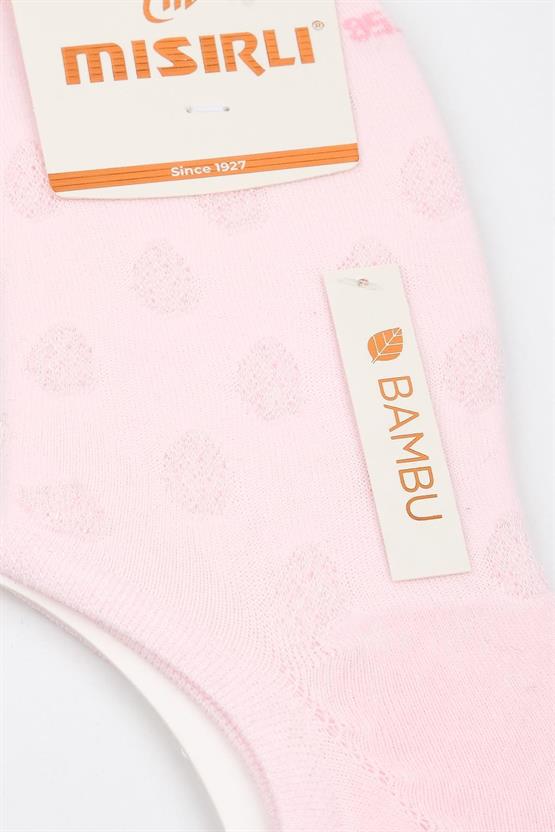 Mısırlı Kadın Bambu Tekli Yazlık No Show Çorap Pembe