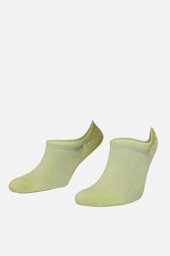Mısırlı Kadın Bambu Tekli Yazlık No Show Çorap Yeşil