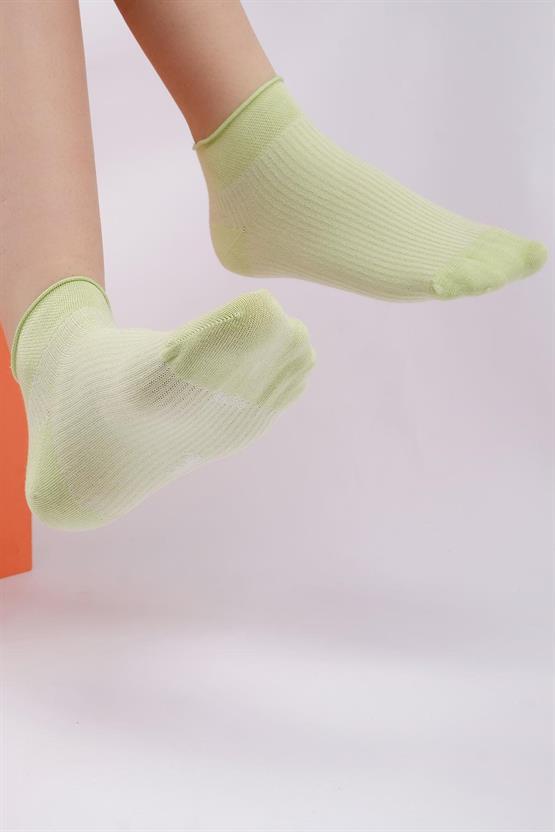 Mısırlı Kadın Bambu Tekli Yazlık Sneaker Çorap Mint