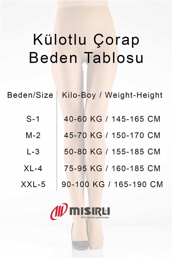 Mısırlı Kadın Fit 15 Korseli Toparlayıcı Külotlu Çorap Ten Rengi