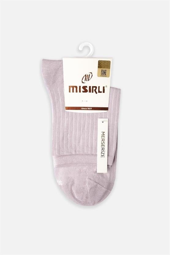 Mısırlı Kadın Merserize Tekli Soket Çorap Pastel Pembe