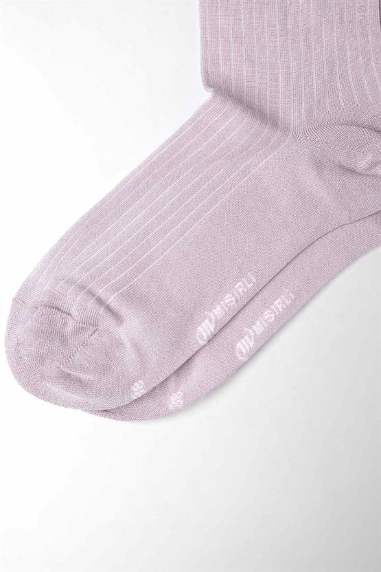 Mısırlı Kadın Merserize Tekli Soket Çorap Pastel Pembe
