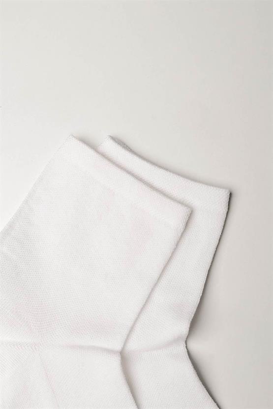 Mısırlı Kadın Merserize Tekli Soket Çorap Ekru
