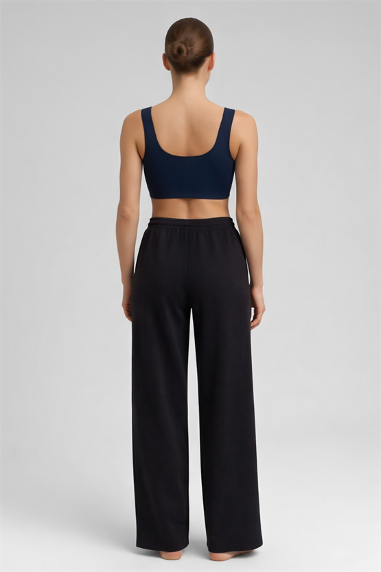 Mısırlı Kadın Modal Düz Paça Pantolon Antrasit