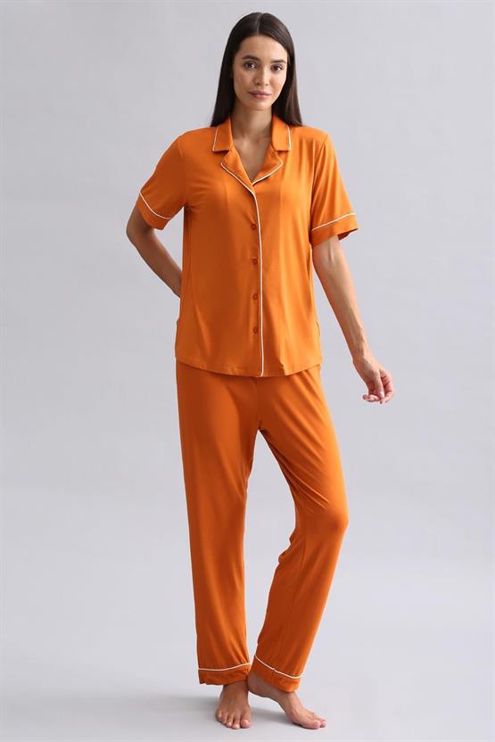 Mısırlı Kadın Modal Pijama Alt Pas Kırmızı