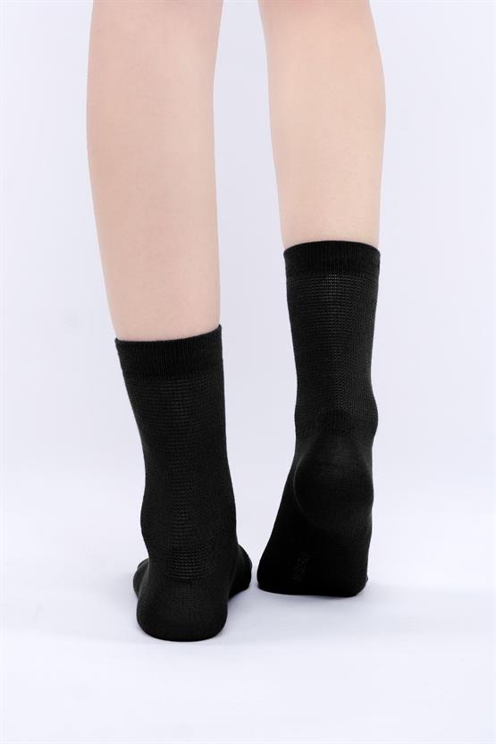 Mısırlı Kadın Modal Tekli Soket Çorap Siyah