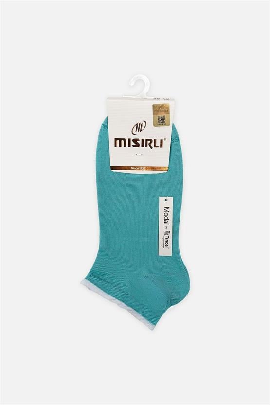 Mısırlı Kadın Modal Tekli Yazlık Sneaker Çorap Mavi