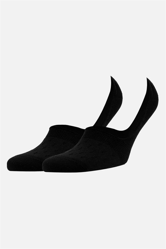 Mısırlı Kadın Pamuklu Tekli Yazlık Babet Çorap Siyah