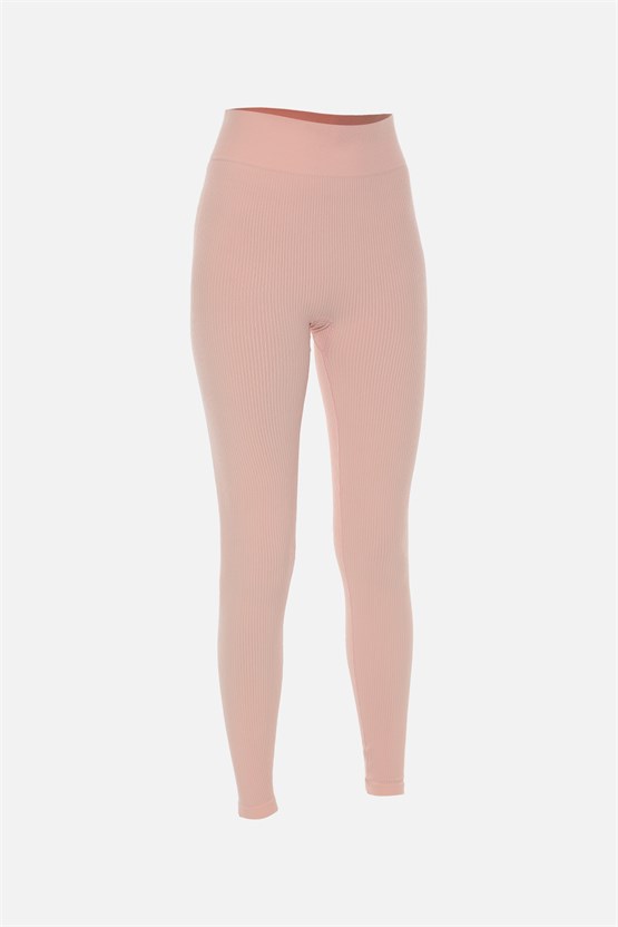 Mısırlı Kadın Ribana Tayt Açık Pembe