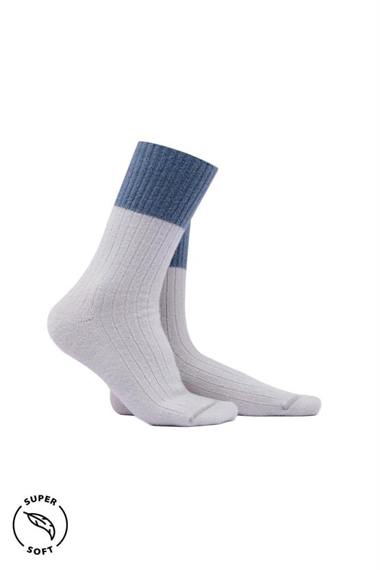 Mısırlı Kadın Soft Peluş Termal 6 Çift Kutulu Soket Çorap Çok Renkli