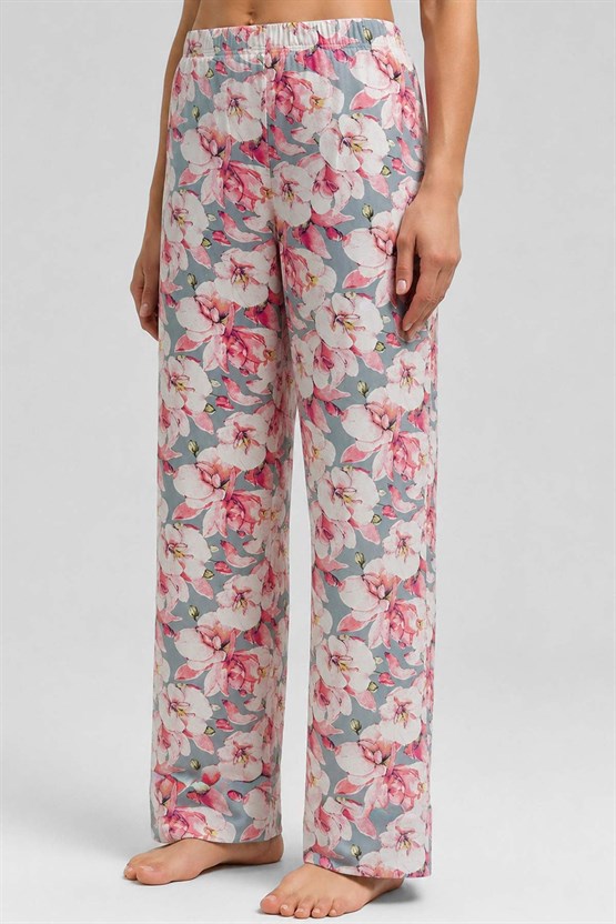 Mısırlı Kadın Viskon Alt Pijama Pembe
