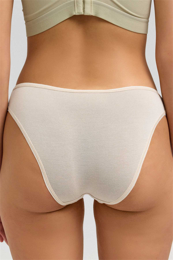 Mısırlı Micro Modal Slip Ekru