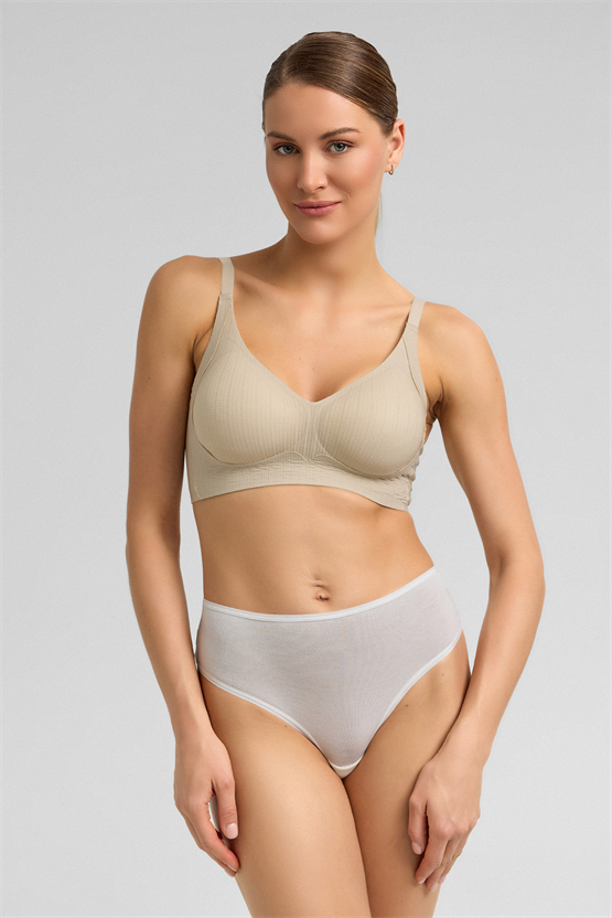 Mısırlı Micro Modal Cheeky Külot Ekru