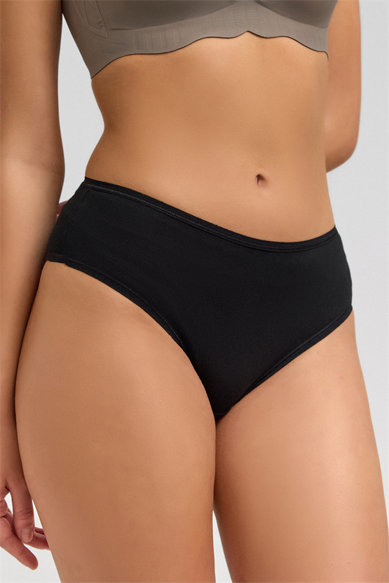 Mısırlı Micro Modal Cheeky Külot Siyah