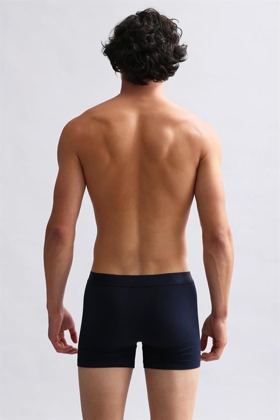 Mısırlı Modal by TENCEL Compact Cotton Klasik Boxer Lacivert