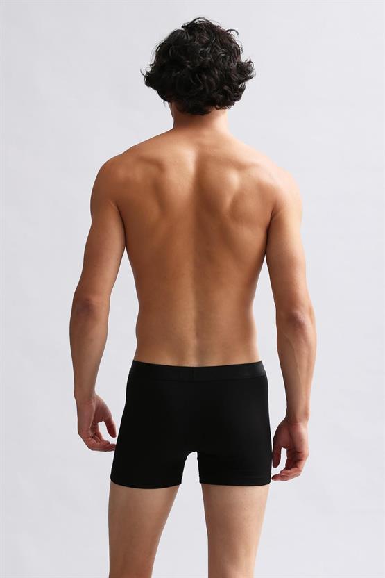 Mısırlı Modal by TENCEL Compact Cotton Klasik Boxer Siyah